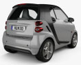 Smart Fortwo 쿠페 2015 3D 모델  back view