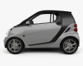 Smart Fortwo 쿠페 2015 3D 모델  side view