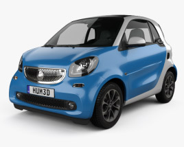Smart Fortwo 2017 3D 모델 