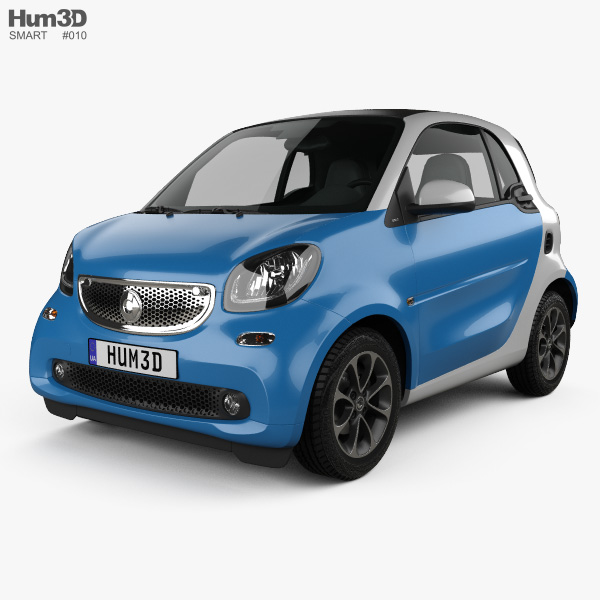 Smart Fortwo 2017 3D 모델 