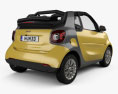 Smart Fortwo Cabrio 2017 3D 모델  back view