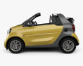 Smart Fortwo Cabrio 2017 3D 모델  side view