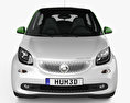 Smart ForFour Electric Drive 2020 3D模型 正面图