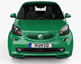 Smart ForTwo Brabus Electric Drive cabriolet 2020 3d model front view