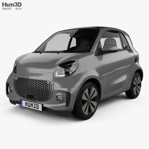 Smart ForTwo EQ Prime coupe 2022 3D model