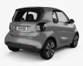 Smart ForTwo EQ Prime coupe 2022 3d model back view