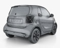 Smart ForTwo EQ Prime coupe 2022 3d model