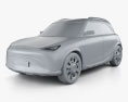 Smart Concept No 1 2022 Modèle 3d clay render