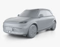 Smart 1 Premium 2024 3D-Modell clay render