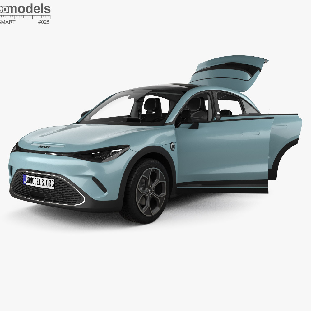 Smart 3 Pulse with HQ interior 2023 3D-Modell