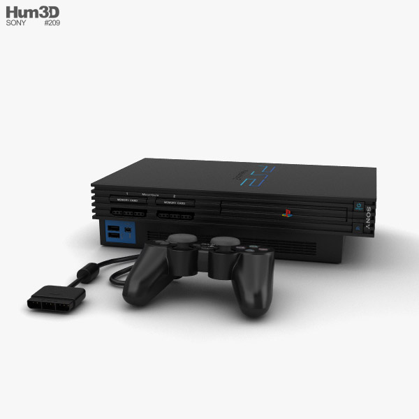 Sony PlayStation 2 3D-Modell