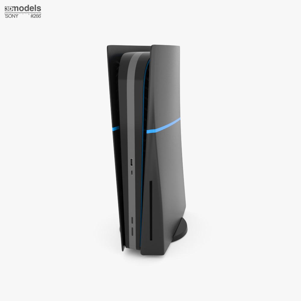 Sony PS5 Pro Black Modèle 3D