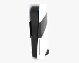 Sony PS5 Pro White 3D-Modell