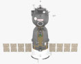 Soyuz TMA-01M 3D 모델 