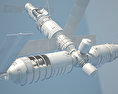Tiangong-1 Space Station 3d model
