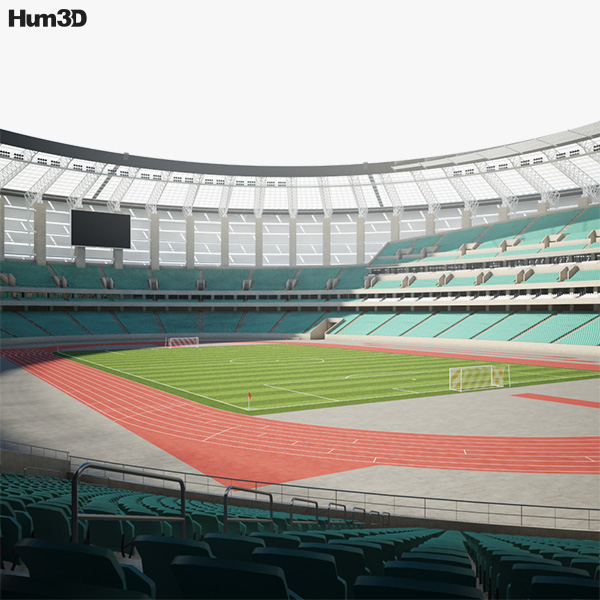 Бакинский олимпийский стадион 3D модель
