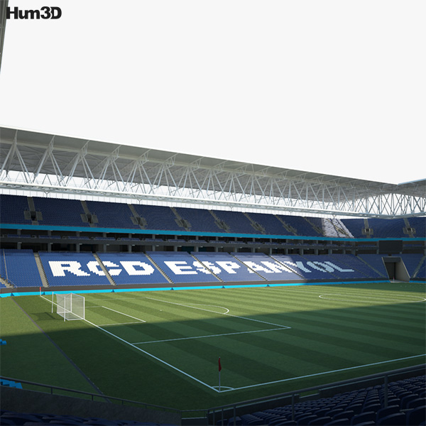 RCDE Stadium Modèle 3D