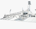Estadio Gerland Modelo 3D