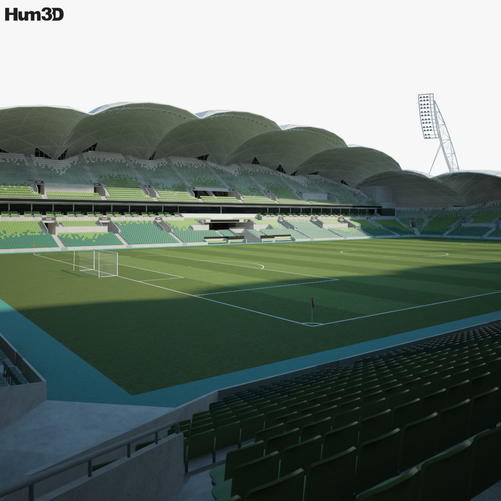 Melbourne Rectangular Stadium Modelo 3d
