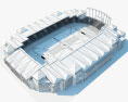 Estadio Luis II Modelo 3D