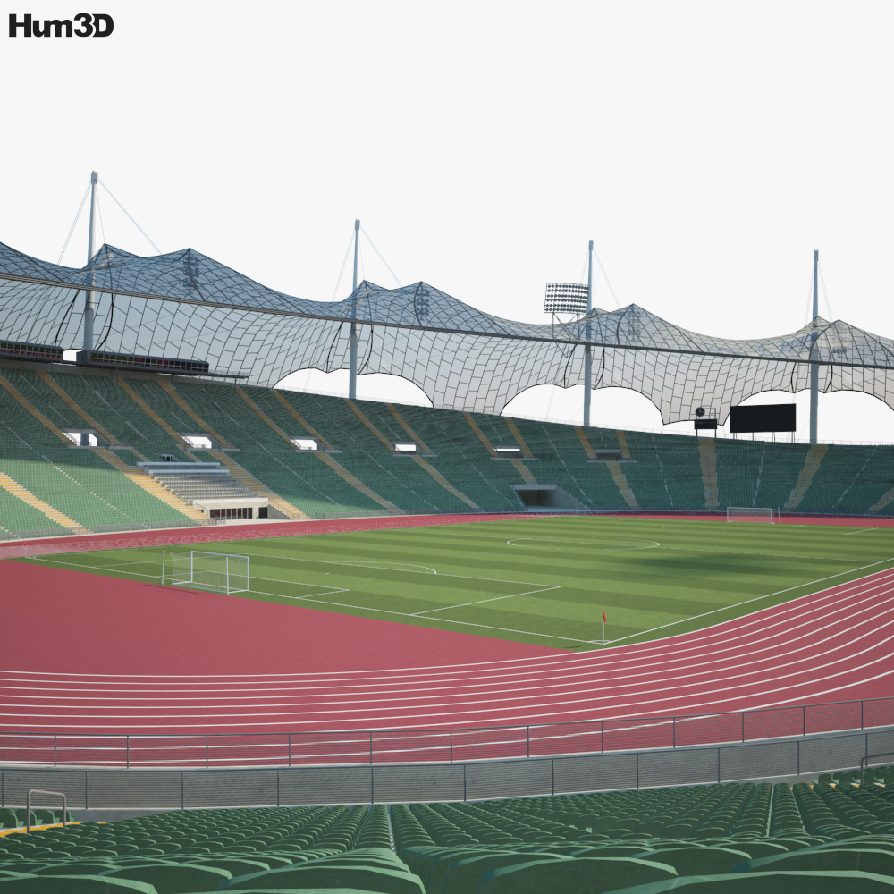 Estádio Olímpico de Munique Modelo 3d