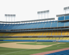 Dodger Stadium 3D model