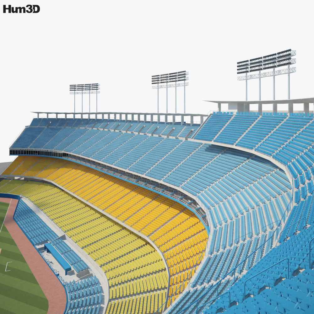 MLB Los Angeles Dodgers 6x19 Stadium 3D View Banner