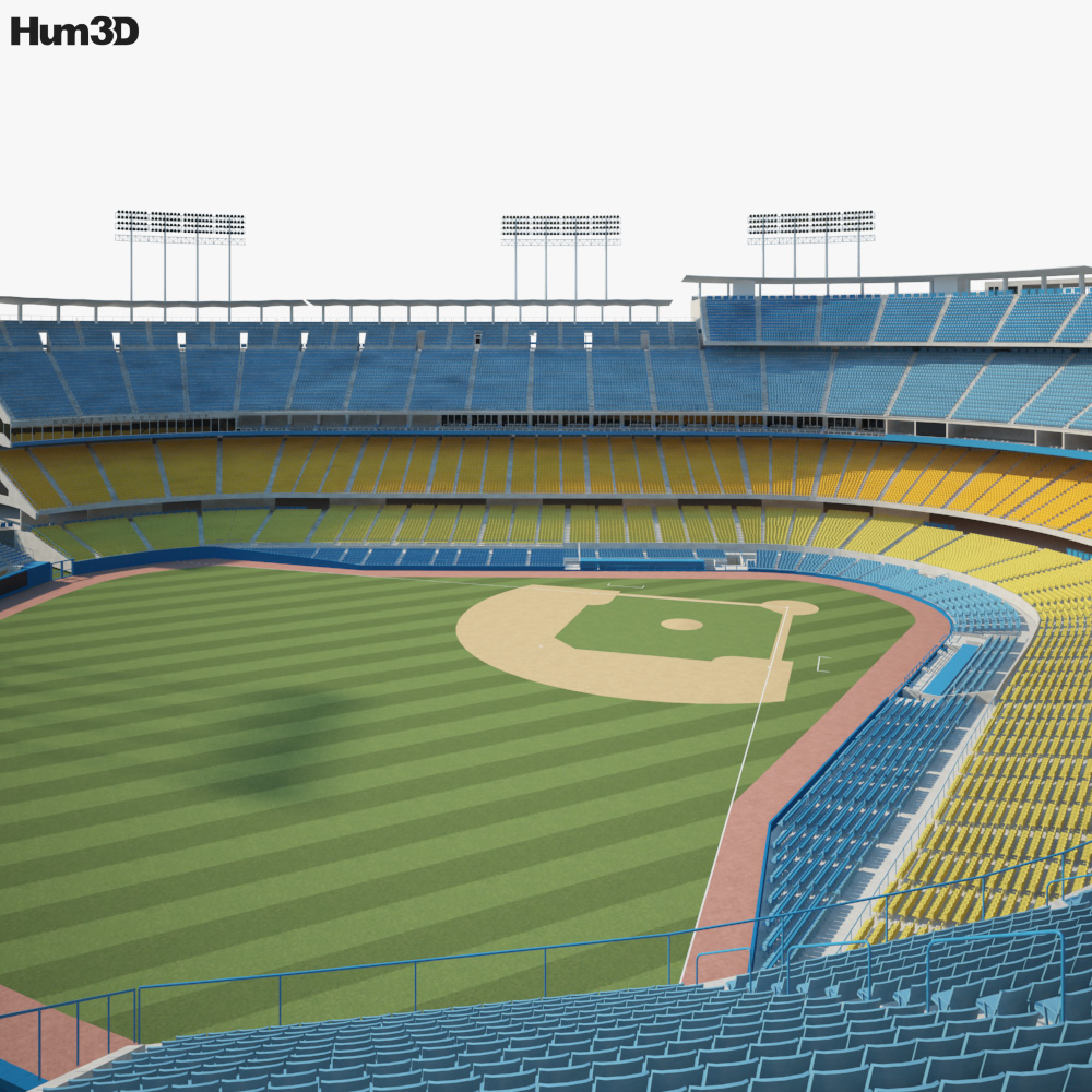 MLB Los Angeles Dodgers 6x19 Stadium 3D View Banner