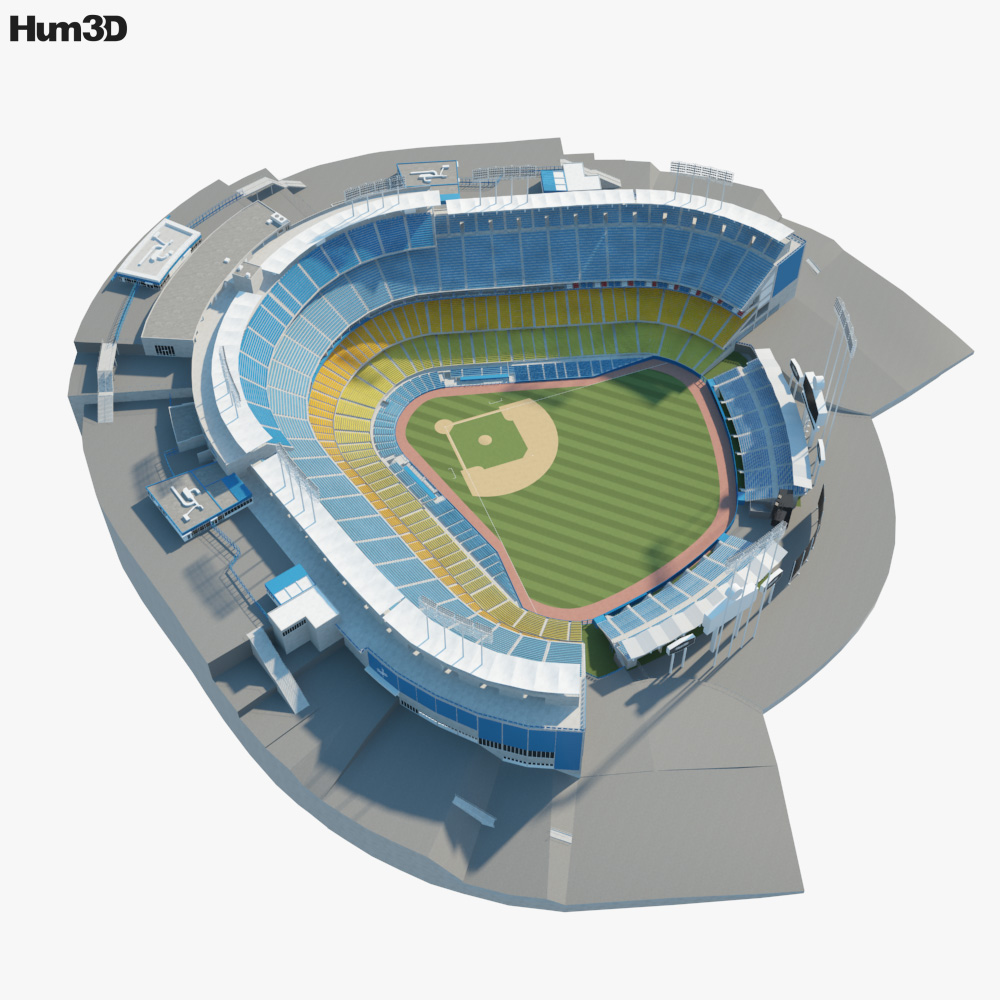 Dodger Stadium 3D model - Architecture on 3DModels