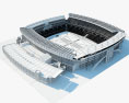 Ellis Park Stadium Modello 3D