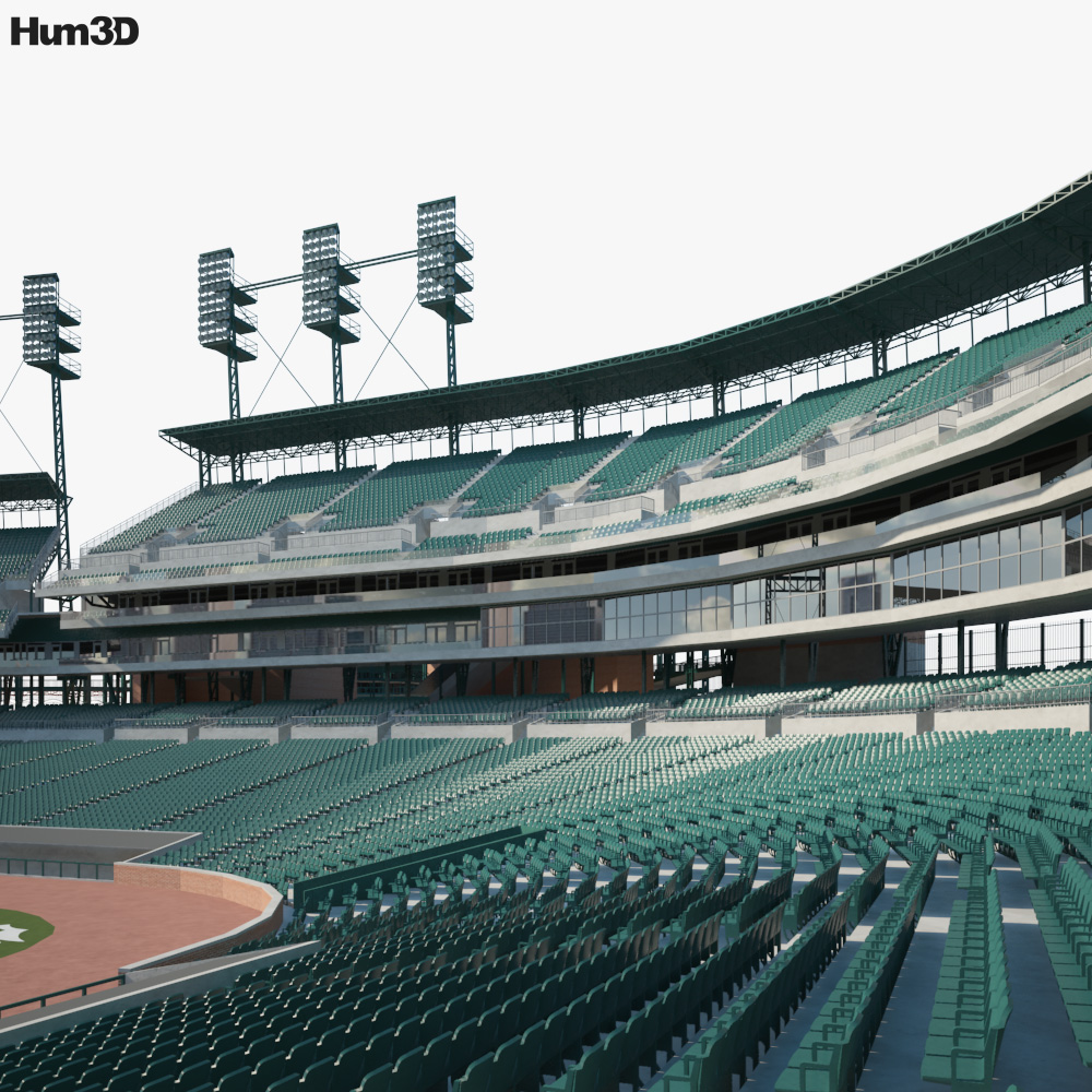 Detroit Tigers Comerica Park 3D Wood Stadium Replica — 3D WOOD