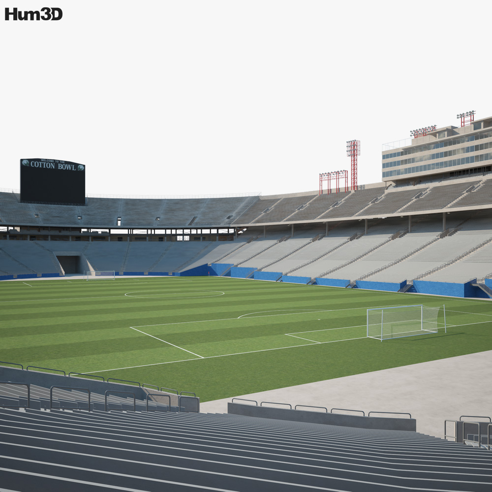 Cotton Bowl stadium 3D model