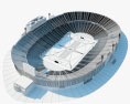 Cotton Bowl stadium Modello 3D