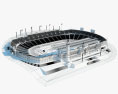 Estádio Olímpico Lluís Companys Modelo 3d