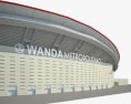 Стадіон Ванда Метрополітано 3D модель