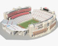 Memorial Stadium Lincoln Modello 3D