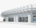 默萊菲體育場 3D模型