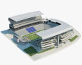 哈士奇體育場 3D模型