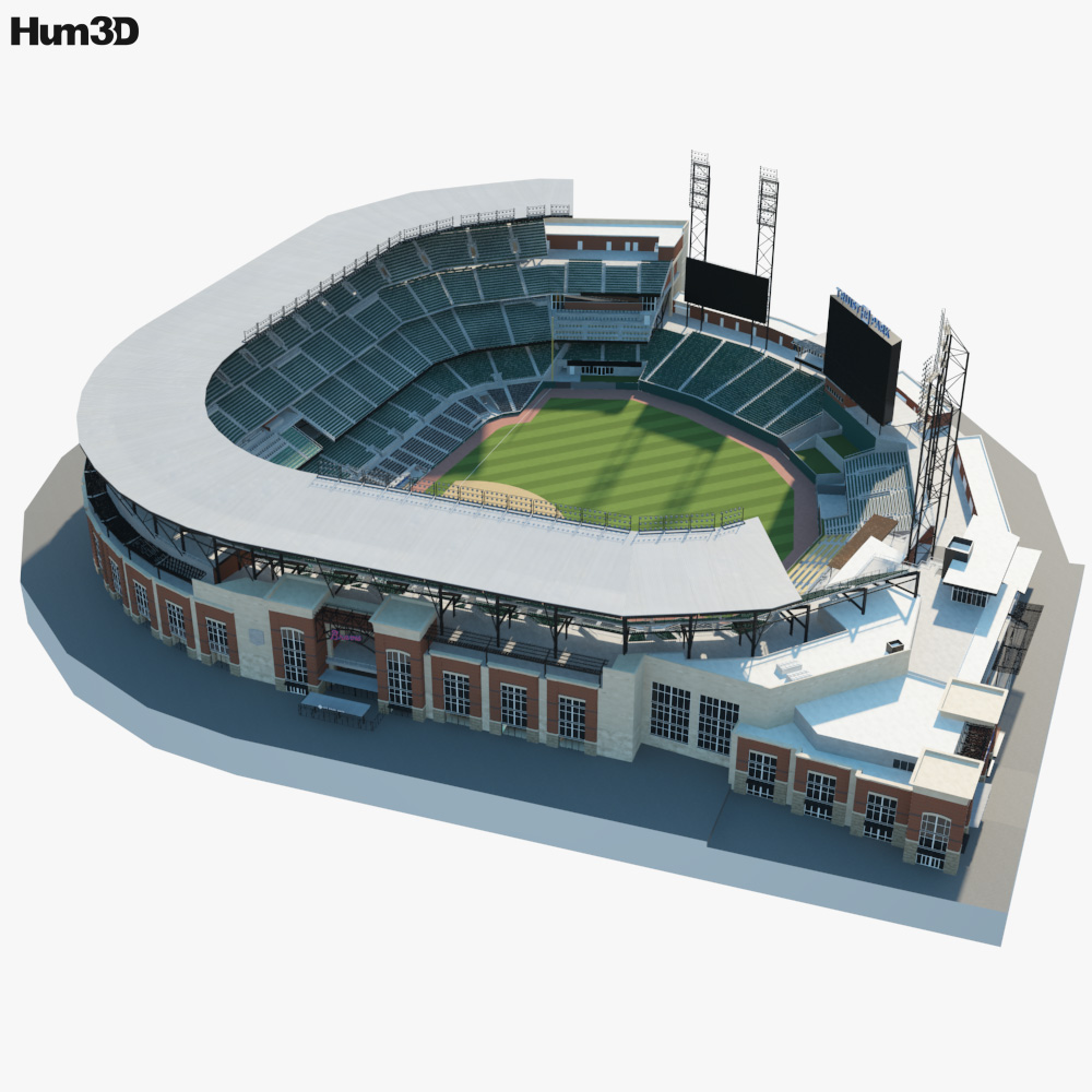 Atlanta Braves MLB 3D Wood Model PZLZ Stadium - Truist Park