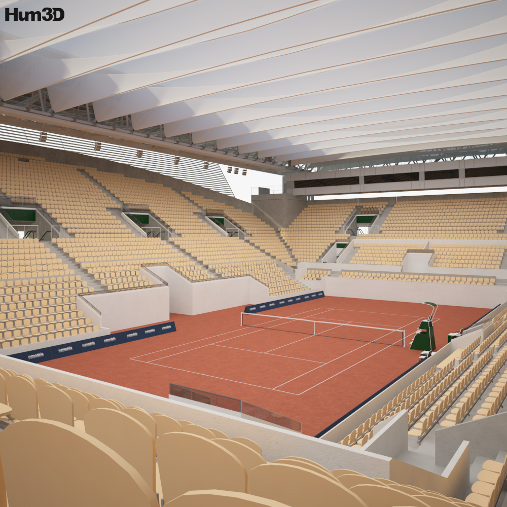 Roland Garros Suzanne Lenglen Modèle 3D