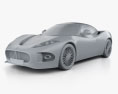 Spyker B6 Venator 2014 3D模型 clay render