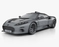 Spyker C8 Aileron 2014 3D模型 wire render