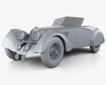 Squire Corsica Roadster 1936 3d model clay render