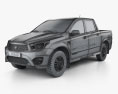 SsangYong Korando Sports (New Actyon) 2014 3d model wire render