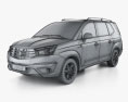 SsangYong Rodius 2016 3d model wire render