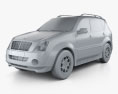 SsangYong Rexton 2006 3Dモデル clay render