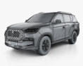 SsangYong Rexton 2024 3Dモデル wire render
