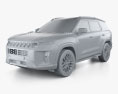 SsangYong Torres 2024 3D-Modell clay render