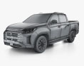 SsangYong Musso Rhino 2024 Modelo 3D wire render