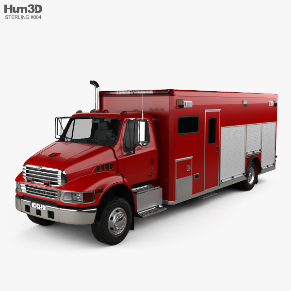 Sterling Acterra Fire Truck 2014 3D model